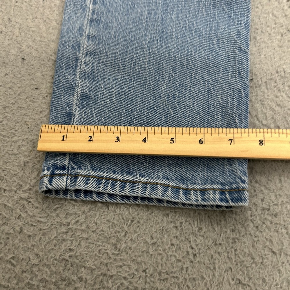 Levis Jeans Mens 34x30 Blue Denim 514 Slim Straight Light Wash Stretch American - Picture 9 of 15